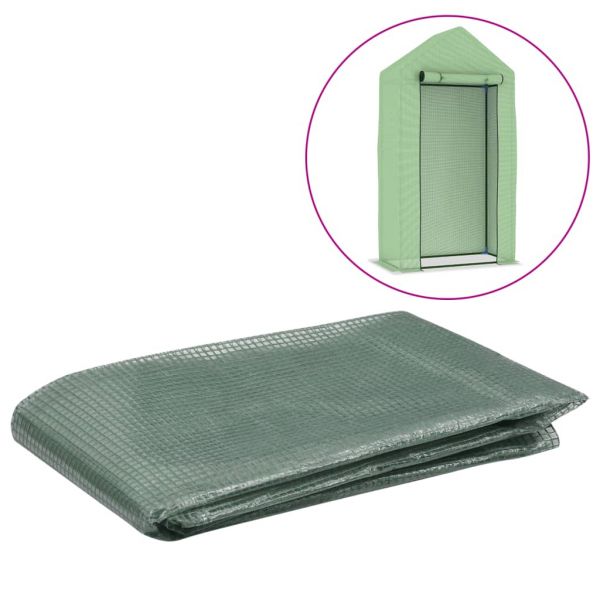 Cobertura de Substituição para Estufas 0,5 M² 50x100x190 cm Verde - 316452