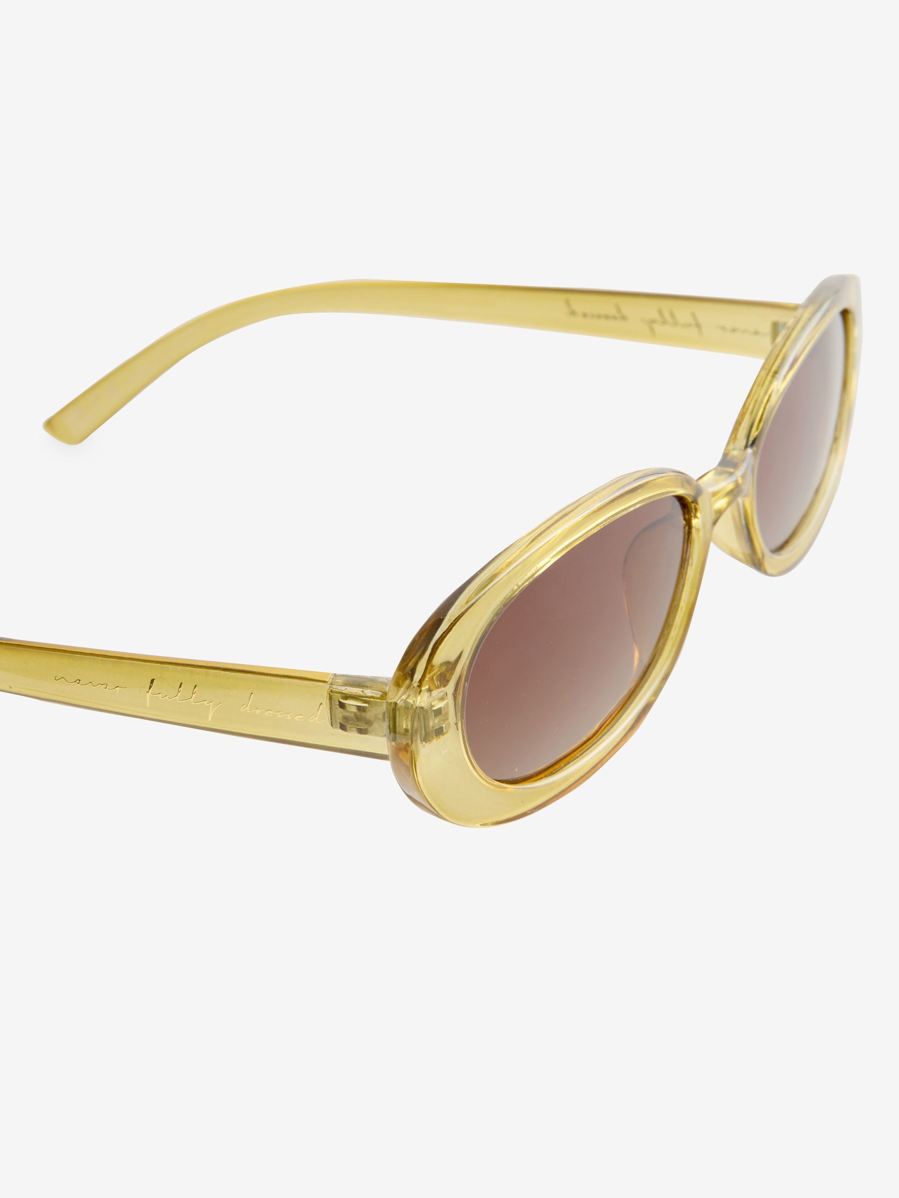 Never Fully Dressed Narrow Oval Sunglasses