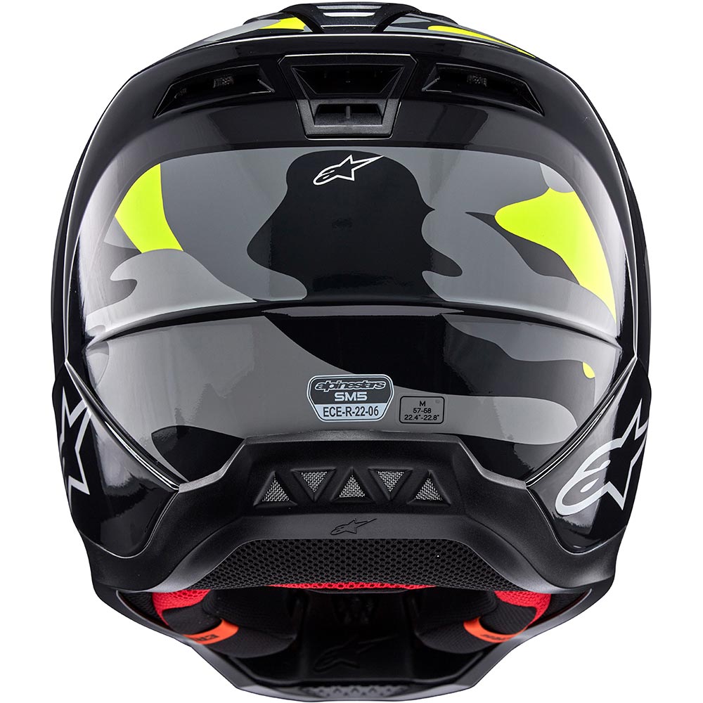 Alpinestars - Casque S-M5 Rover 2 Gris / Noir / Jaune fluo / Brillant