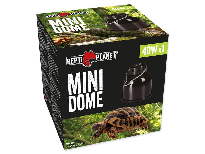 Repti Planet Reflektorlampe Mini Dome 1 x 40 W Keramiklampenfassung mit Reflektor für Terrarien