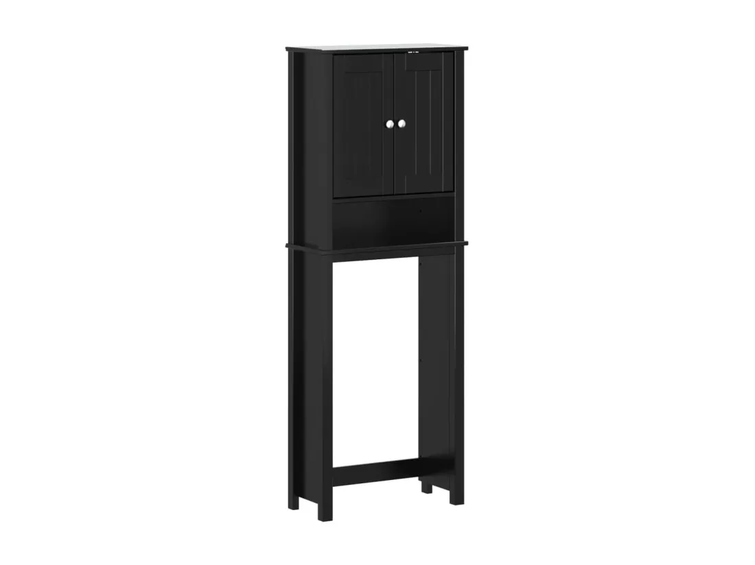 Rangement au-dessus de la cuvette BERG noir bois massif
