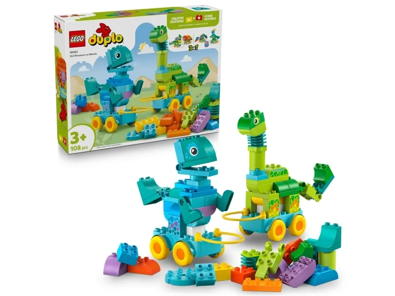 LEGO Duplo 10451 3-i-1-dinosaurer på hjul