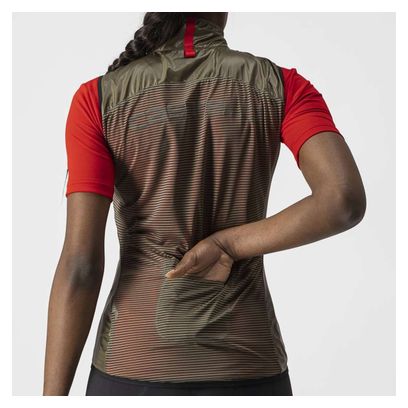Veste Coupe Vent Sans Manches Femme Castelli Marron