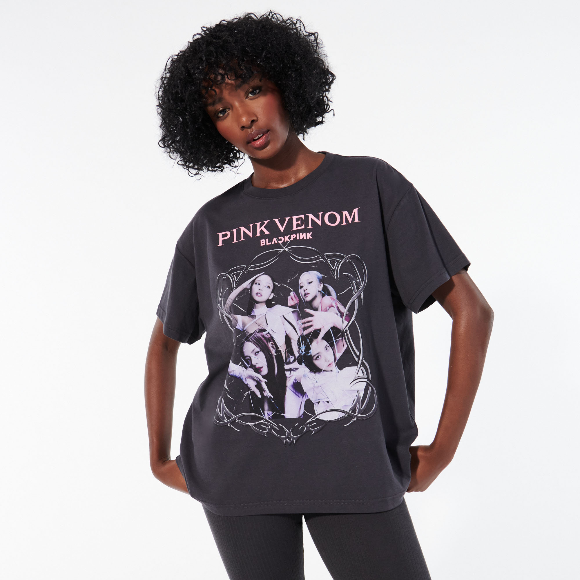 T-shirt Black Pink