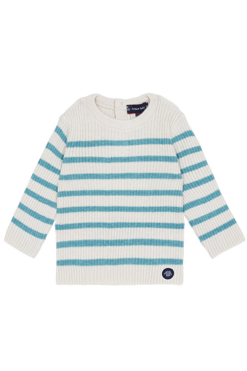 Pull rayé Baby - laine et cachemire