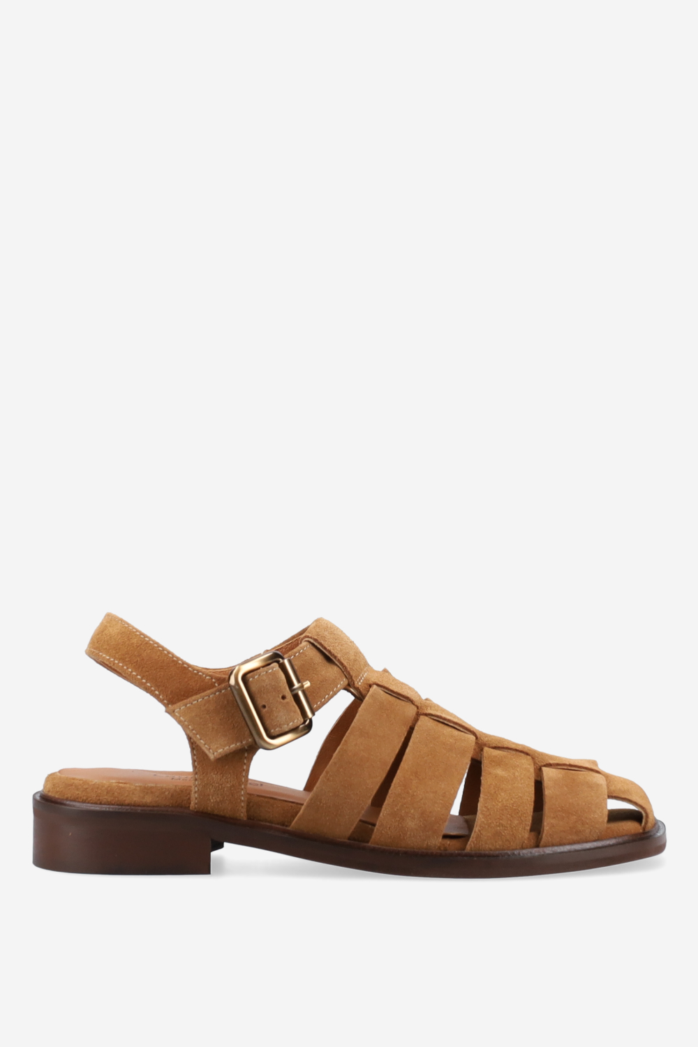Suede buckled sandals