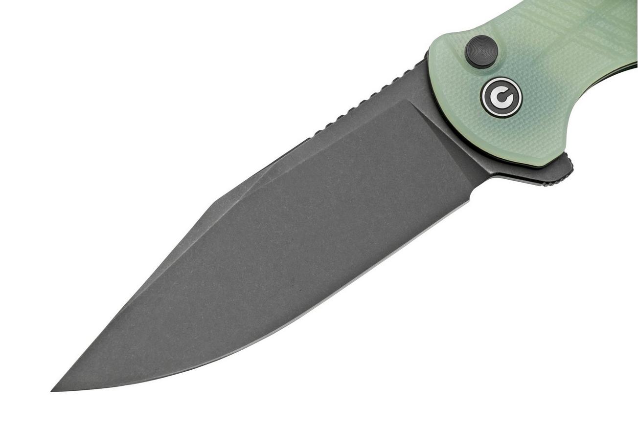 Civivi Cogent C20038D-3 Blackwashed Plain Edge, Natural G10 zakmes