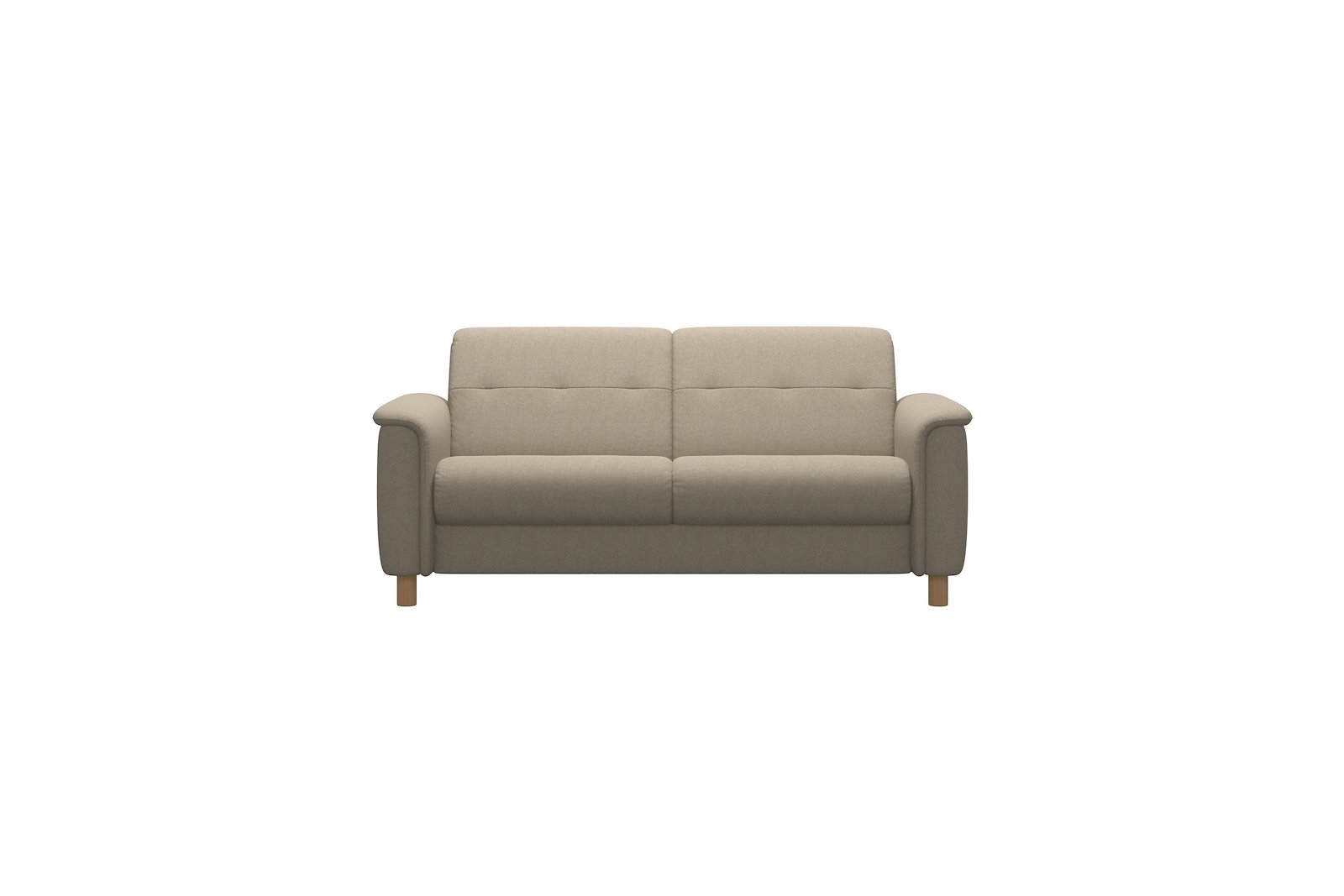 Flora 2,5-seter sofa Calido Light Beige - 11cm eikeben