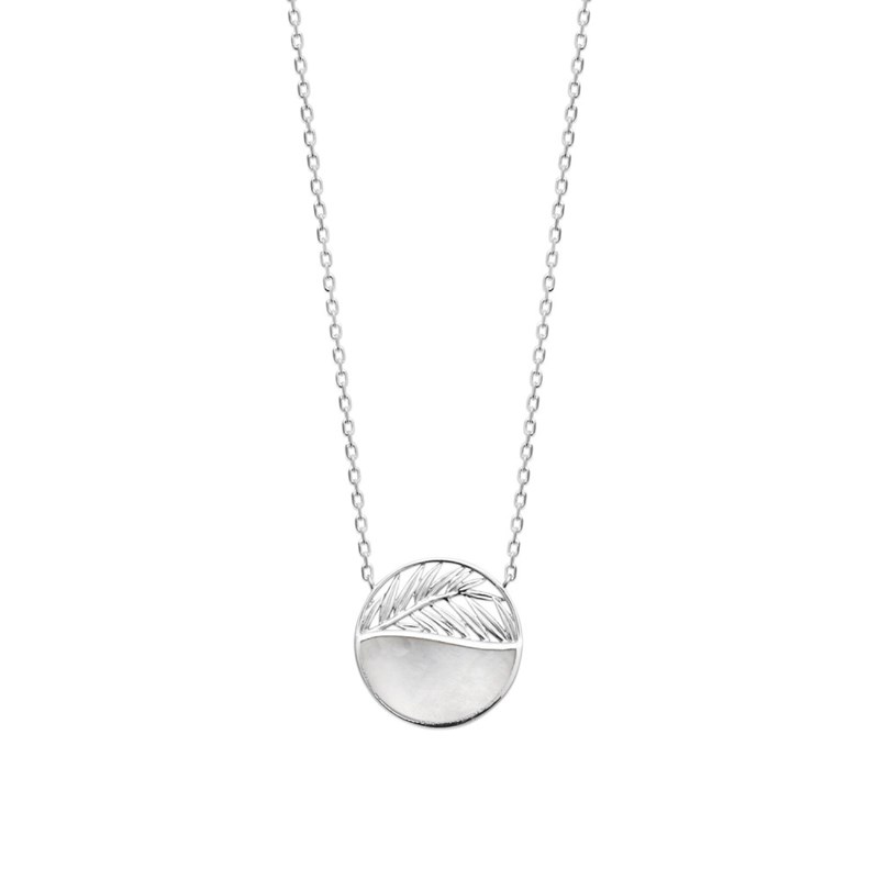 Collier Femme - Argent 925 - Nacre - Longueur : 45 cm