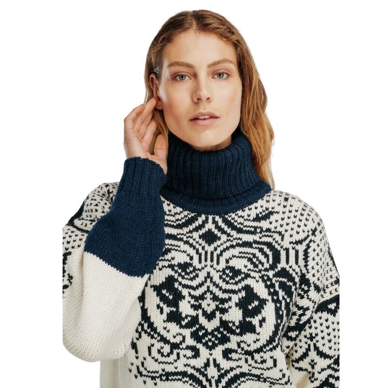 Blomdalen Sweater - Pull en laine mérinos femme