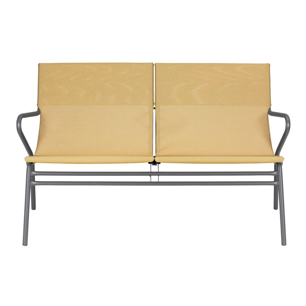 Bank mit Niedriger Sitzfläche und Hohem Komfort Horizon Low 2P Batyline® Duo Gelb Safran