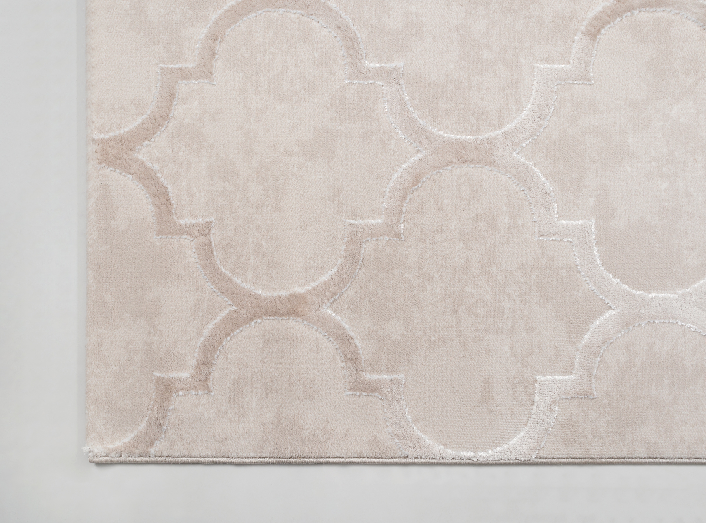 my home Teppich »Badra  Kurzflor« rechteckig 12 mm Höhe geometrisch, Hoch Tief Design, 3-D Wirkung, Ornamente, Wohnzimmer