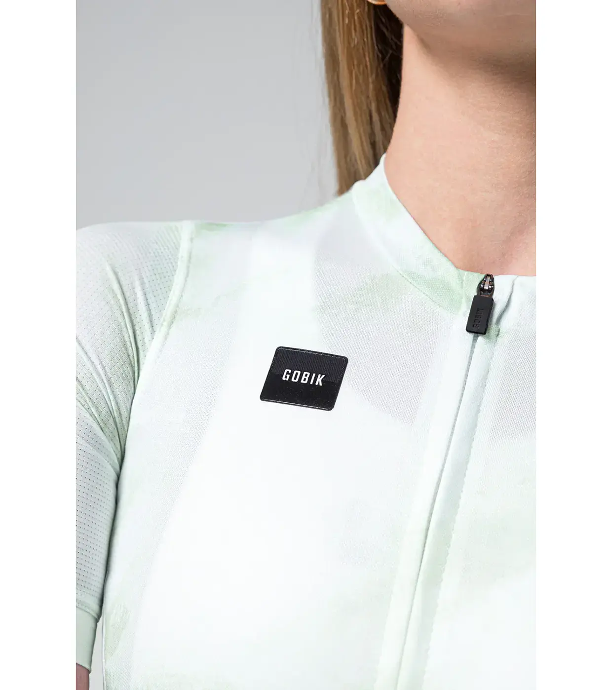 Gobik Stark Fietsshirt Korte Mouwen Lichtgroen/Wit Dames