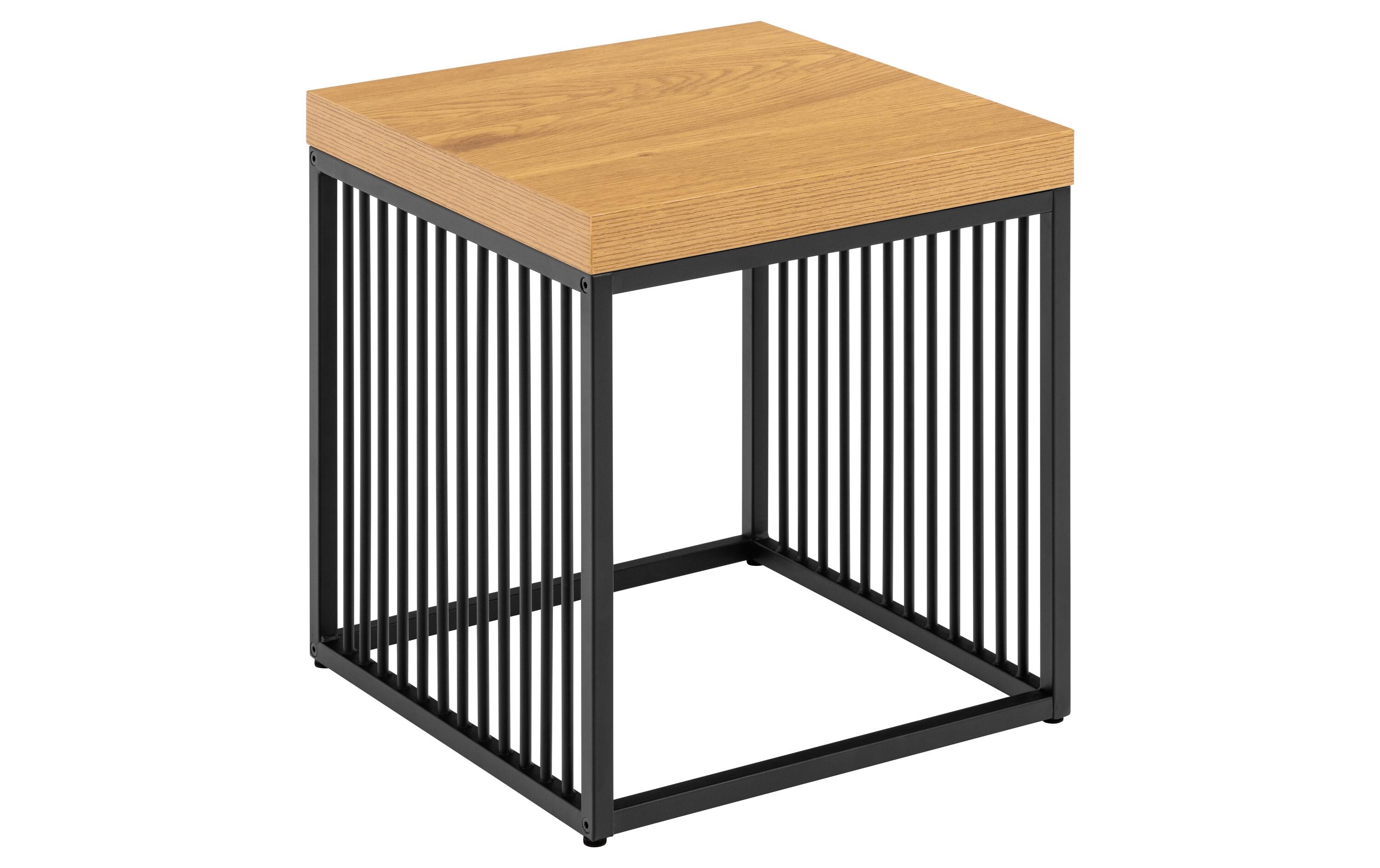 Beistelltisch Strington 40 x 40 x 42 cm, Braun/SchwarzSofatisch
