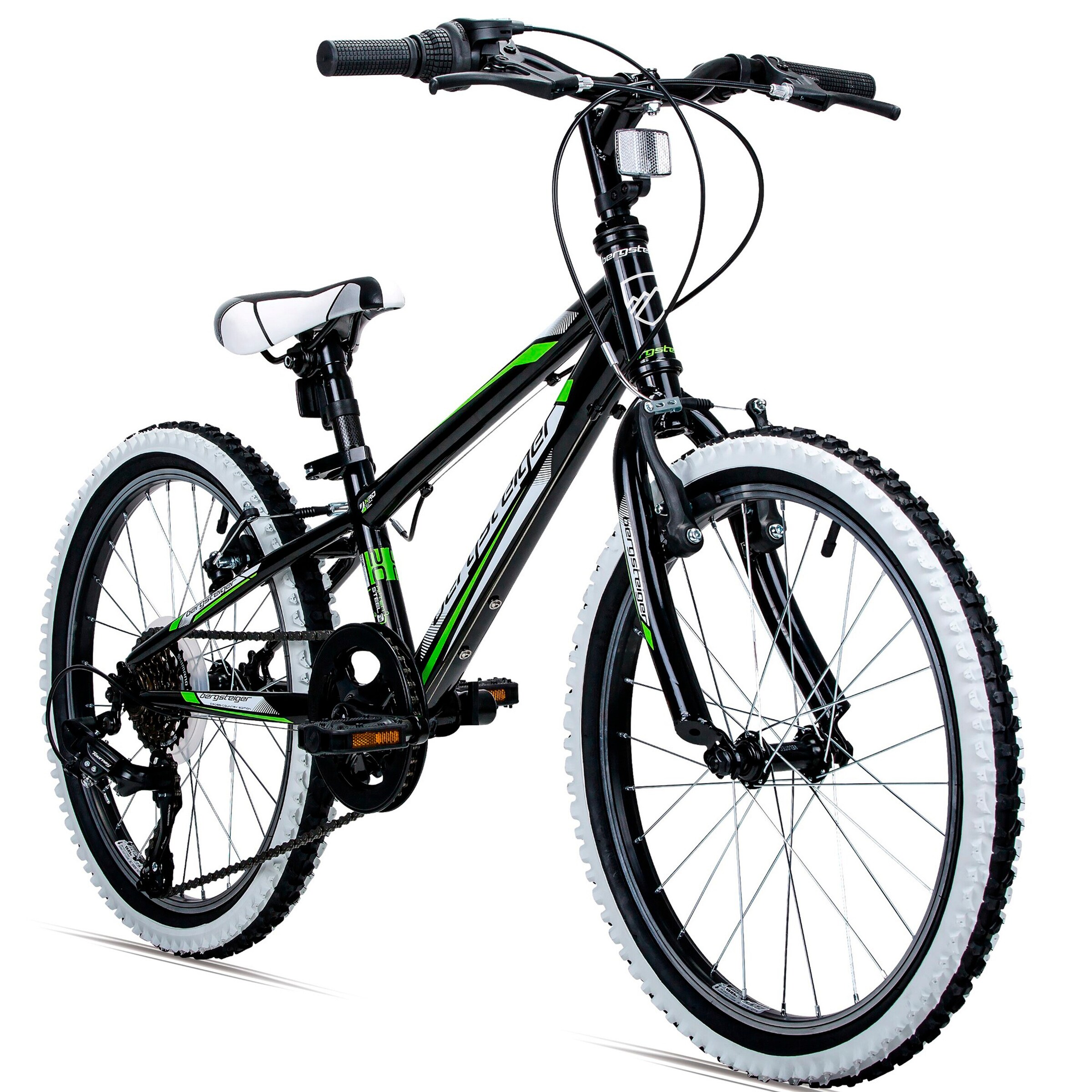 Bergsteiger Mountainbike Kansas 20 Zoll | deep black