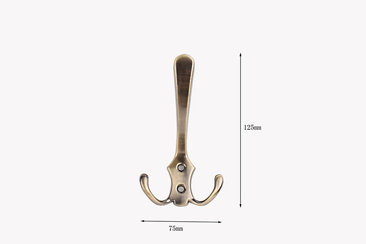Patère en métal effet cuivré à fixer 3 têtes