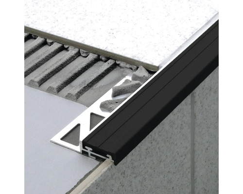 Dural Durastep aluminium trapprofiel, 100 cm lang, 9 mm hoog
