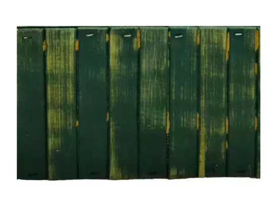 Panier rectangulaire en bois vert 20.5x14.5x11h