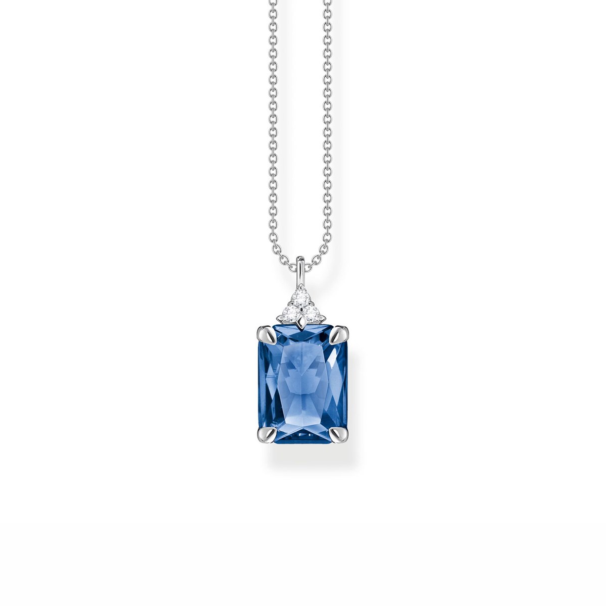 Collier Thomas Sabo pierre bleu marine