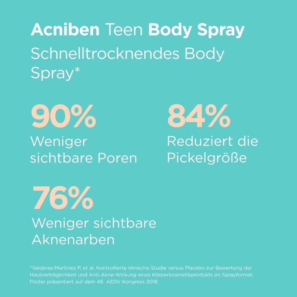 ISDIN Acniben Teen Body Spray gegen Pickel und unreine Körperhaut