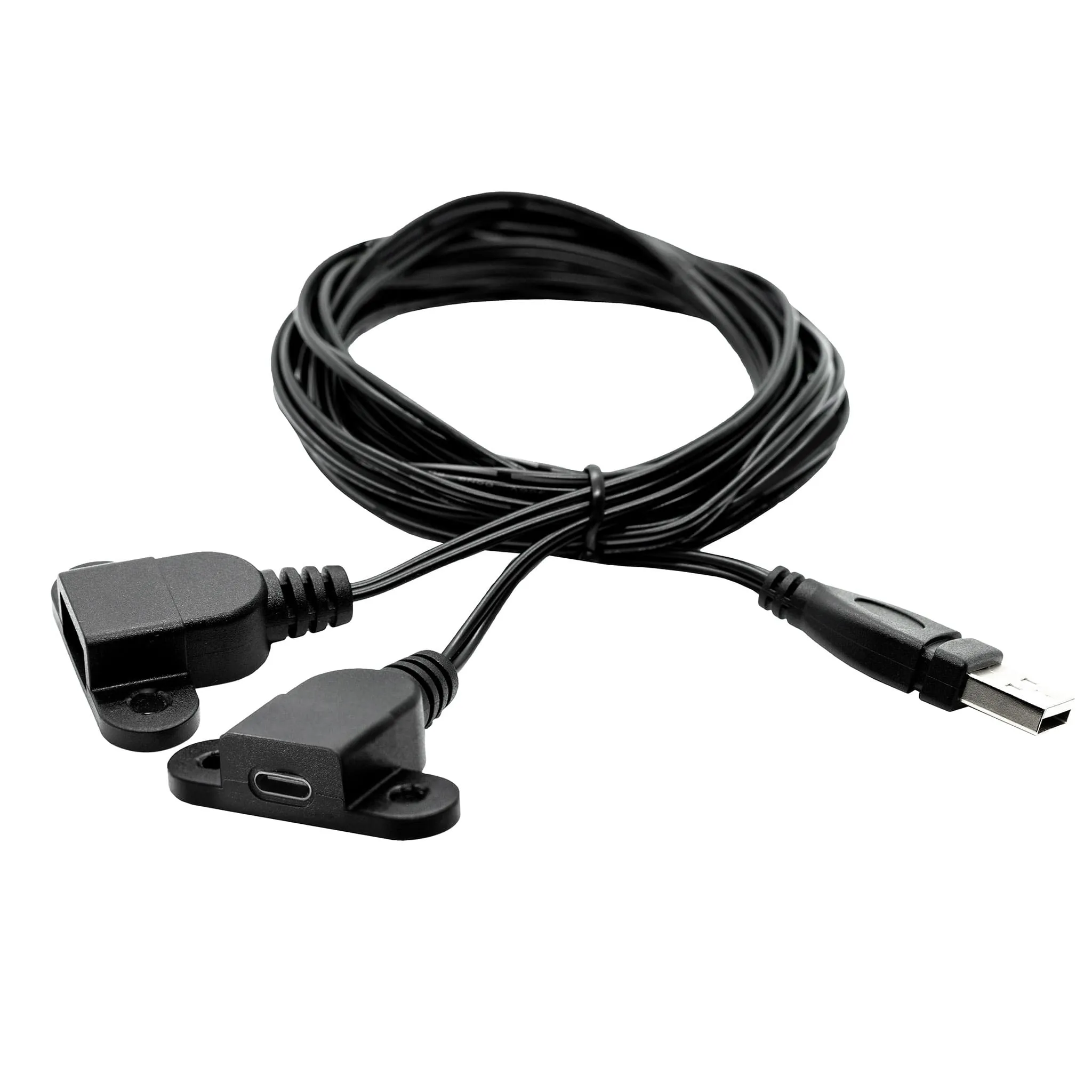 Babyletto Table de Nuit Lolly avec Port USB - Noir et Naturel Lavé