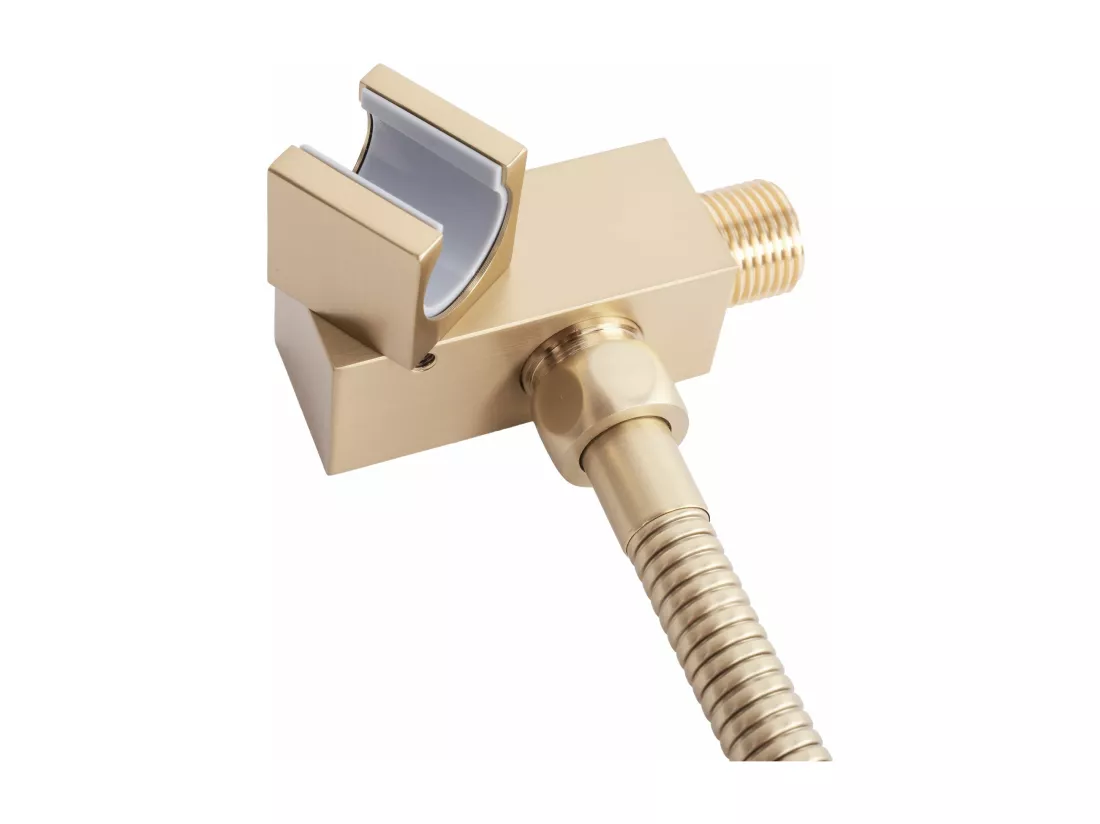 Kit De Douche Avec Thermostat Rea Fenix-Davis Termostat Brush Gold