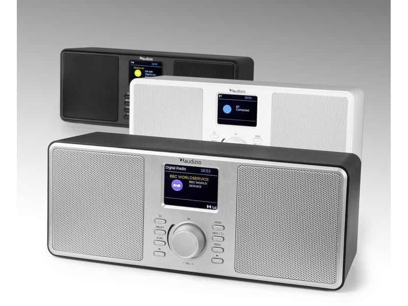 Audizio DAB  Radio Monza Schwarz Portables DAB  Radio mit FM-Funktion und Bluetooth-Konnektivität