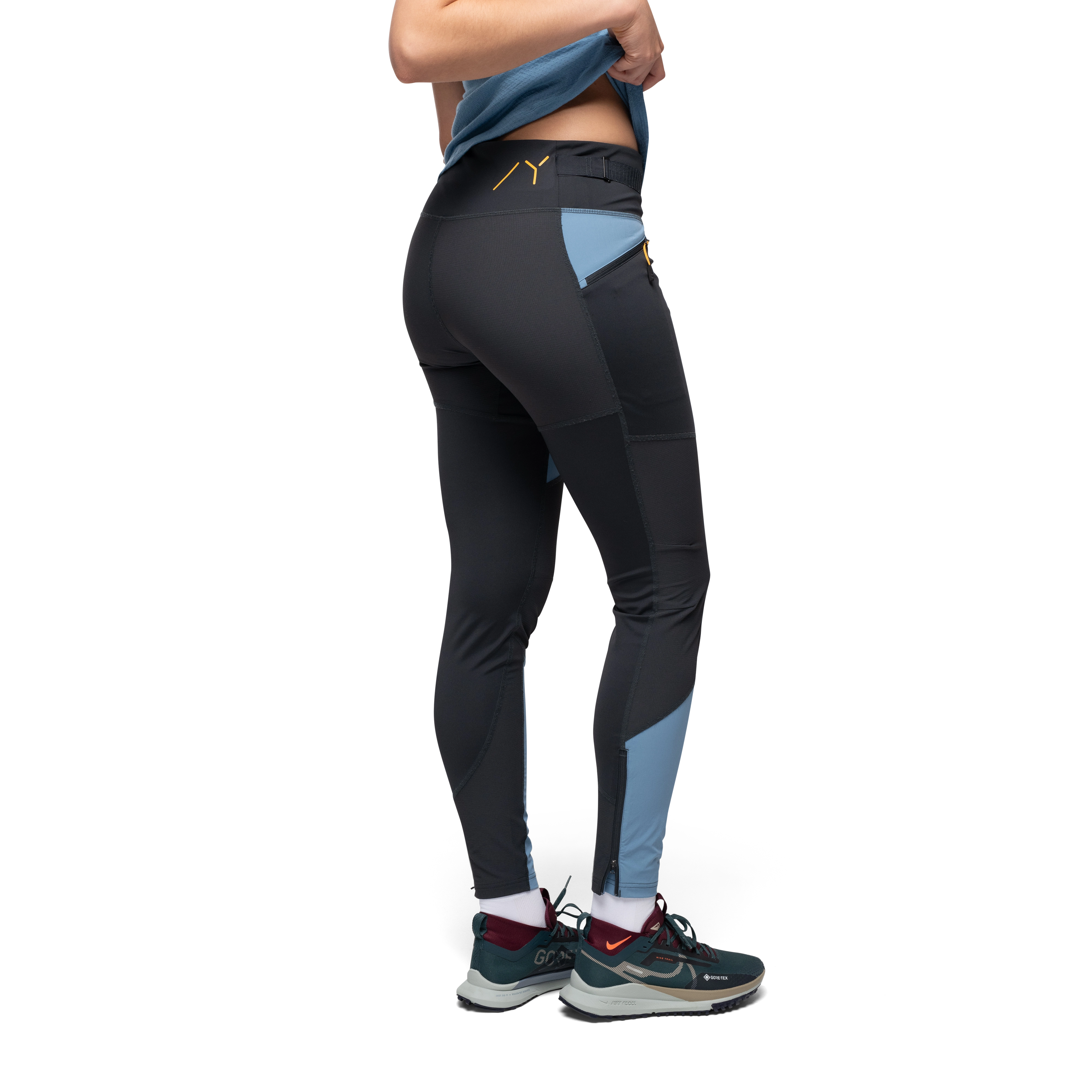 Y LightLine Progressive Tights Women Elemental Blue / Dark Shadow Grey