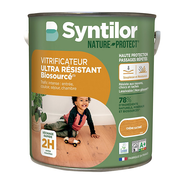 Vitrificateur Syntilor ultra résistant biosourcé Nature Protect chêne satiné 5L