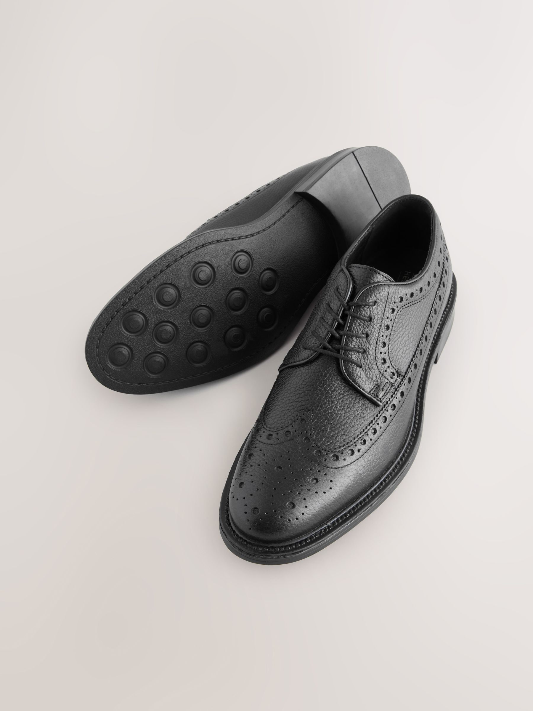 Zwart - Heritage brogue-schoenen