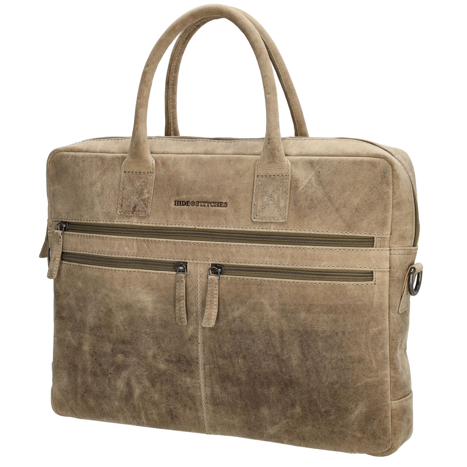 Hide & Stitches Idaho Laptoptas 15,6 inch Donkerzand