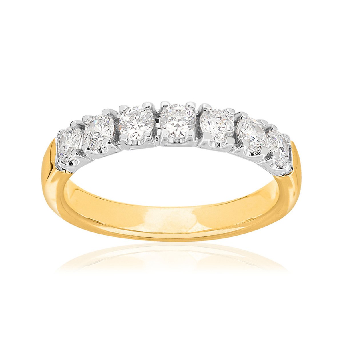 Alliance 2 ors 750 diamants synthétiques 0,7 carat
