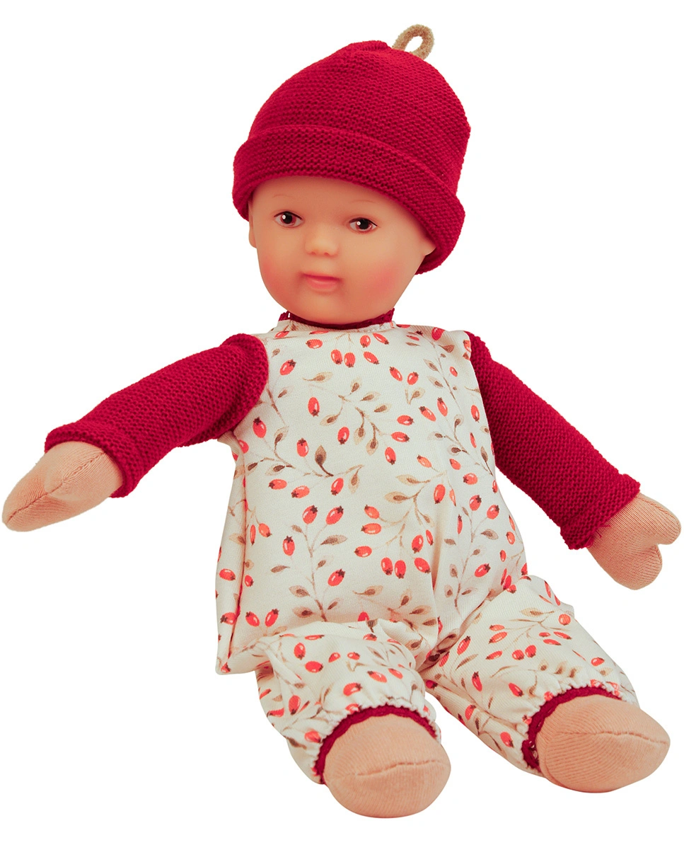 Puppe SCHMUSERLE (30cm) mit Malhaar/braunen Malaugen