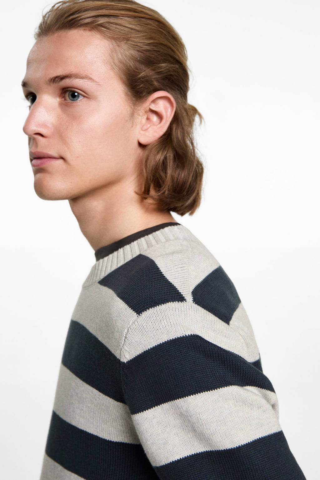 MANGO TEEN pullover marine fijn gebreid