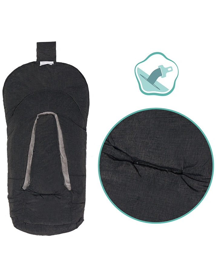 Fußsack EIGER SOFT in schwarz melange