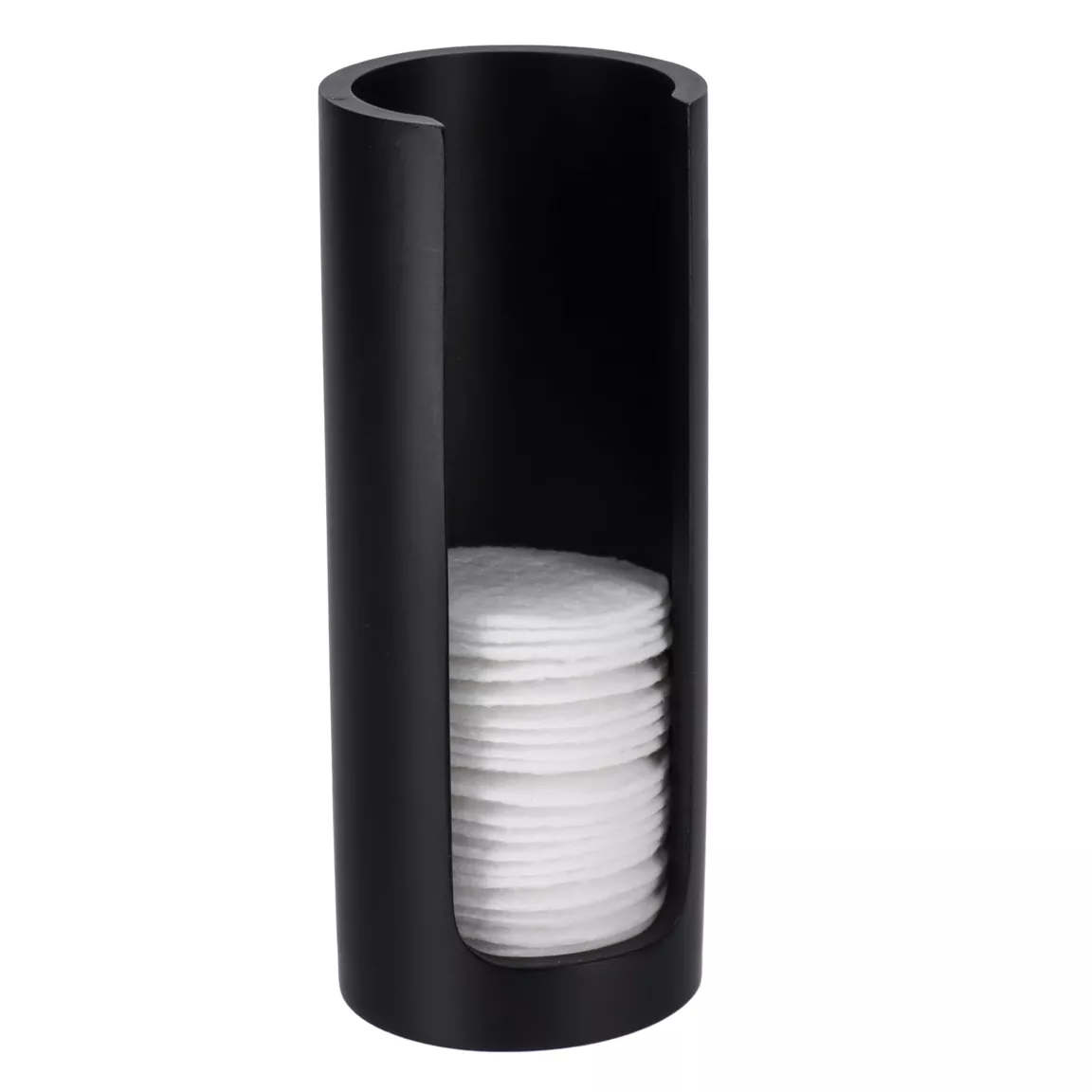 Distributeur à cotons (H17 cm) Japandi Noir