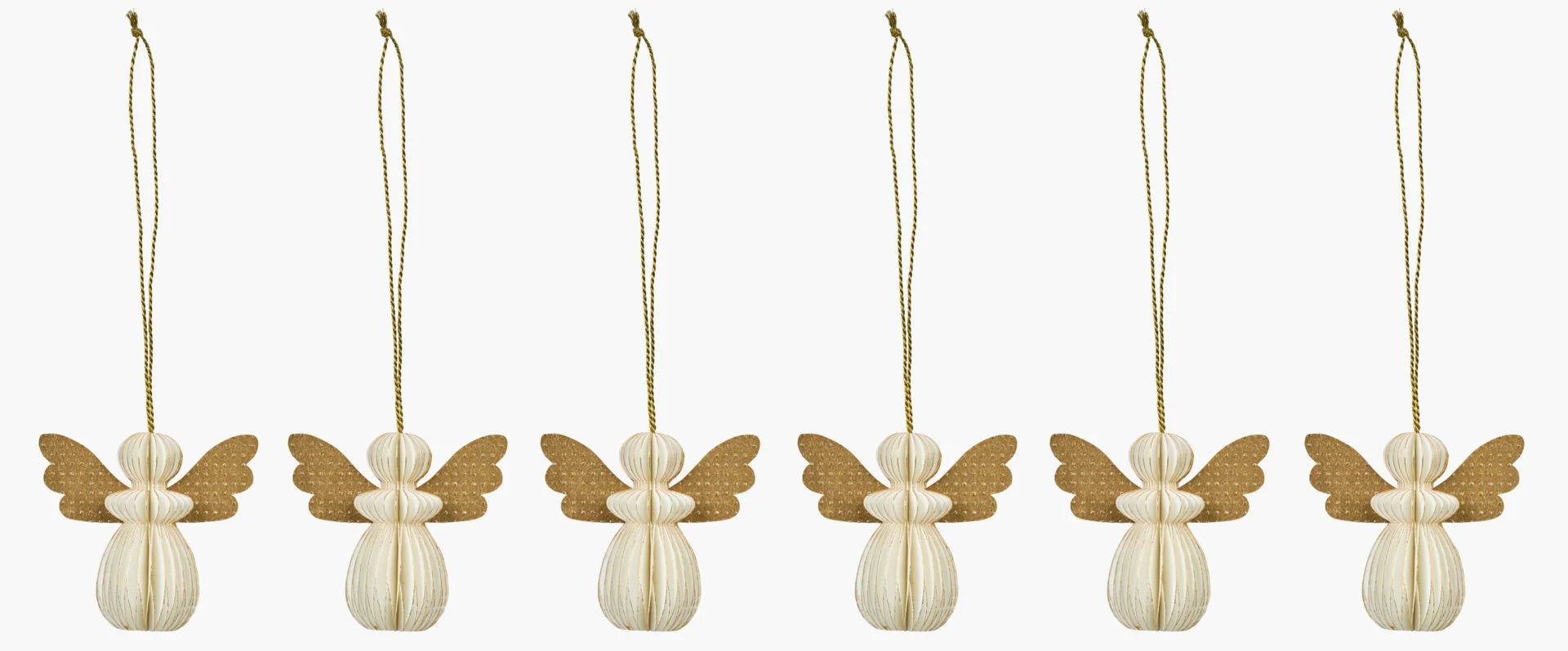 Juletrepynt multi hvit - 6 cm