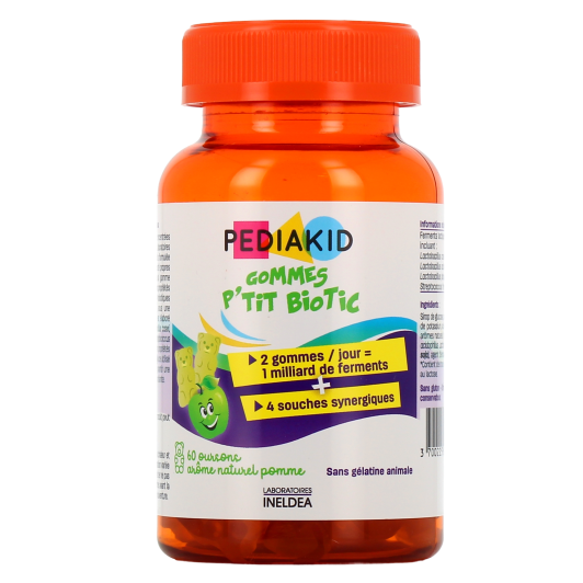 Pediakid P'tit Biotic gommes : probiotiques enfant - Dès 3 ans