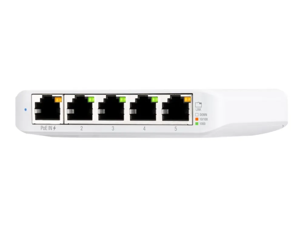 Ubiquiti USW-Flex-Mini-5 | Switch | UniFi, 5x RJ45 1000Mb/s, 1x PoE In, 5-pack