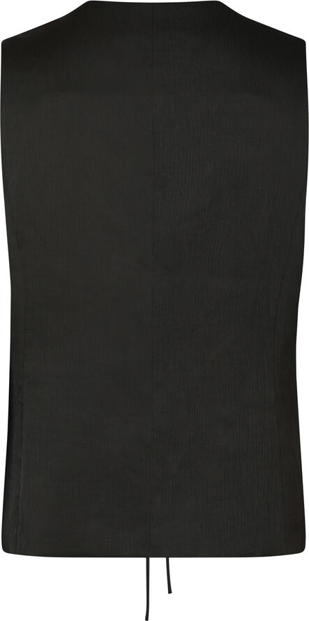 Neo Noir Malino Structure waistcoat Black