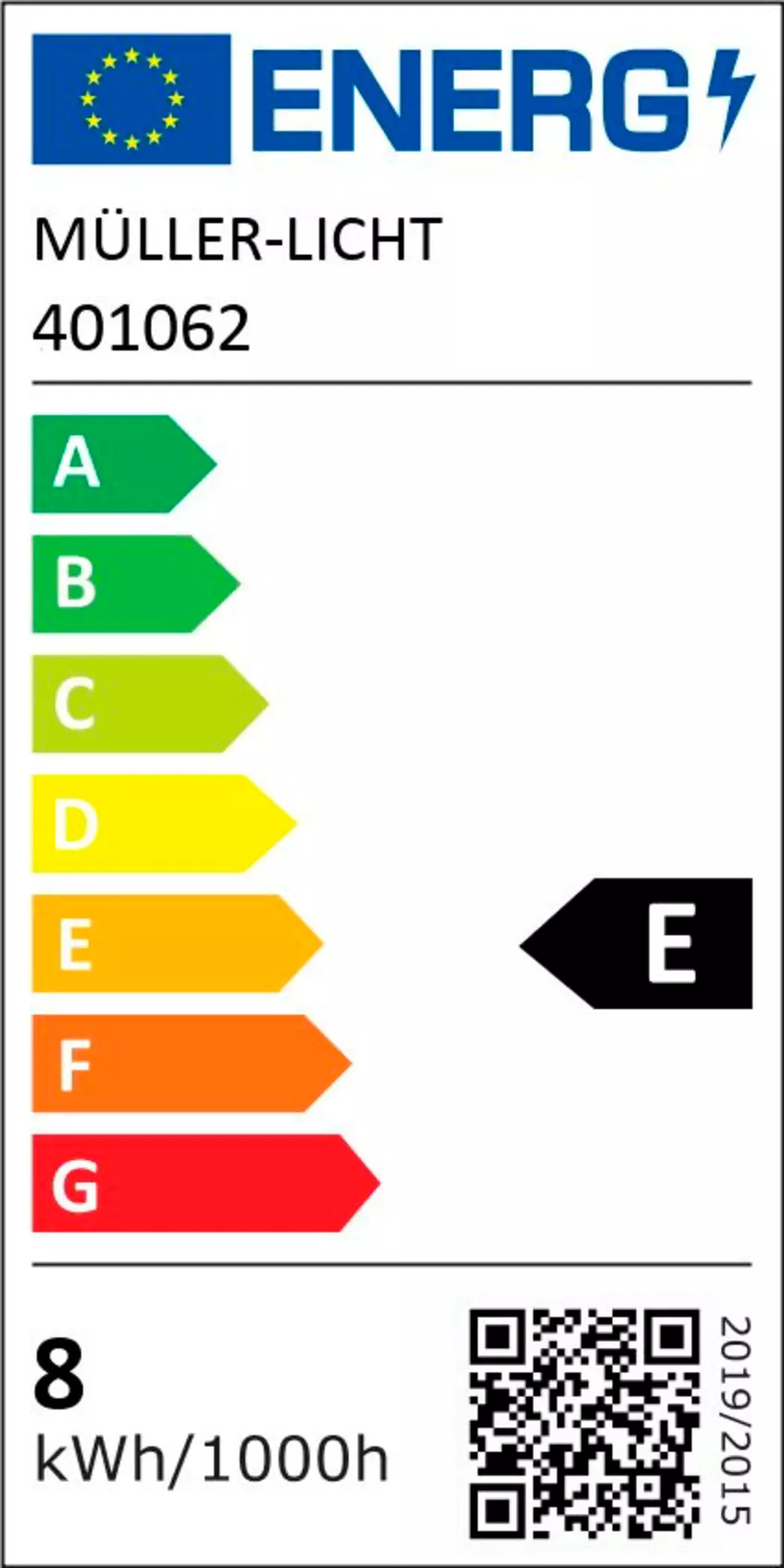 LED-Birne E27/8 Watt/Energie E