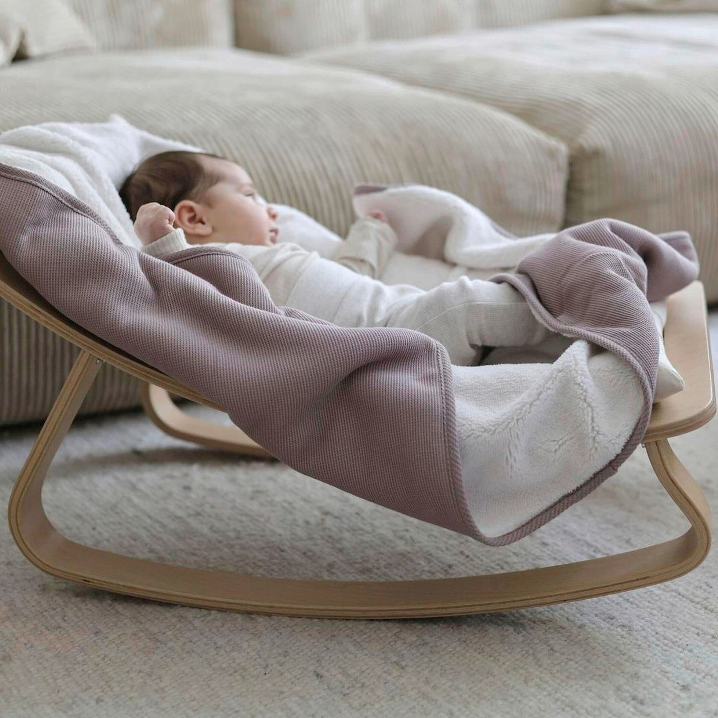 emma & noah Babydecke Essential Winter 75x95 cm berry