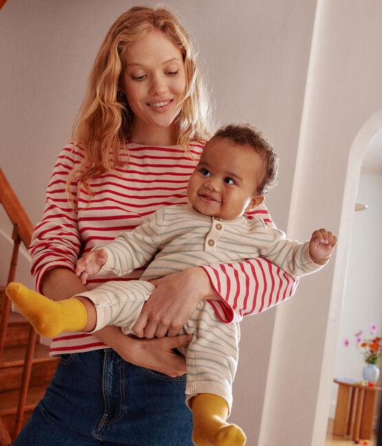 Combinaison longue en tricot bébé