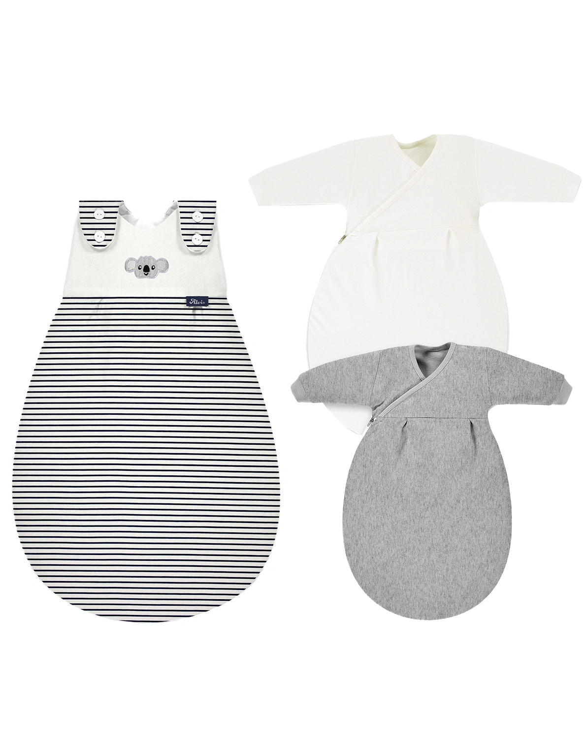 Schlafsack-Set BABY-MÄXCHEN® – RINGLETS KOALA 3-teilig in navy