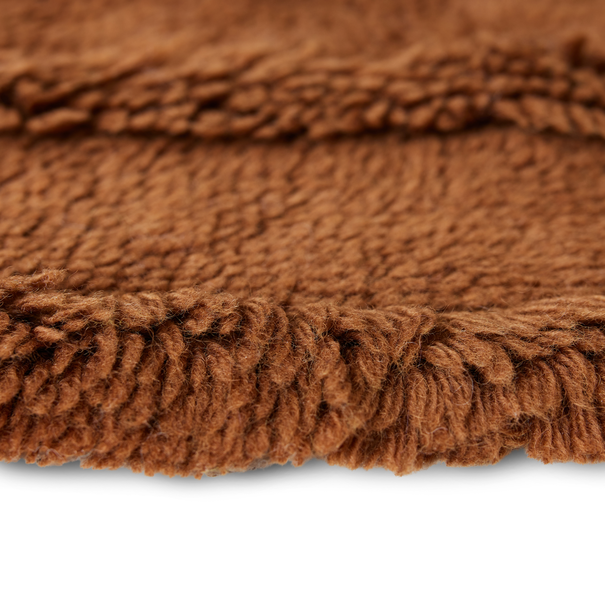 Vloerkleed Round Woolen Ø150 cm mahogany