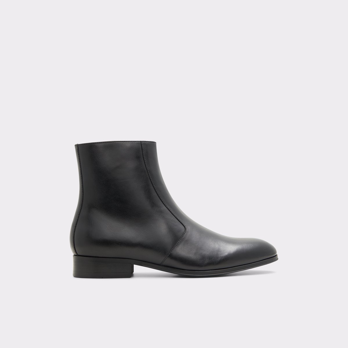 Brahm Black Leather Smooth Men Dress boots