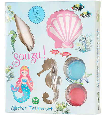 Souza Tattoo-Set - Glitter - Meerjungfrau