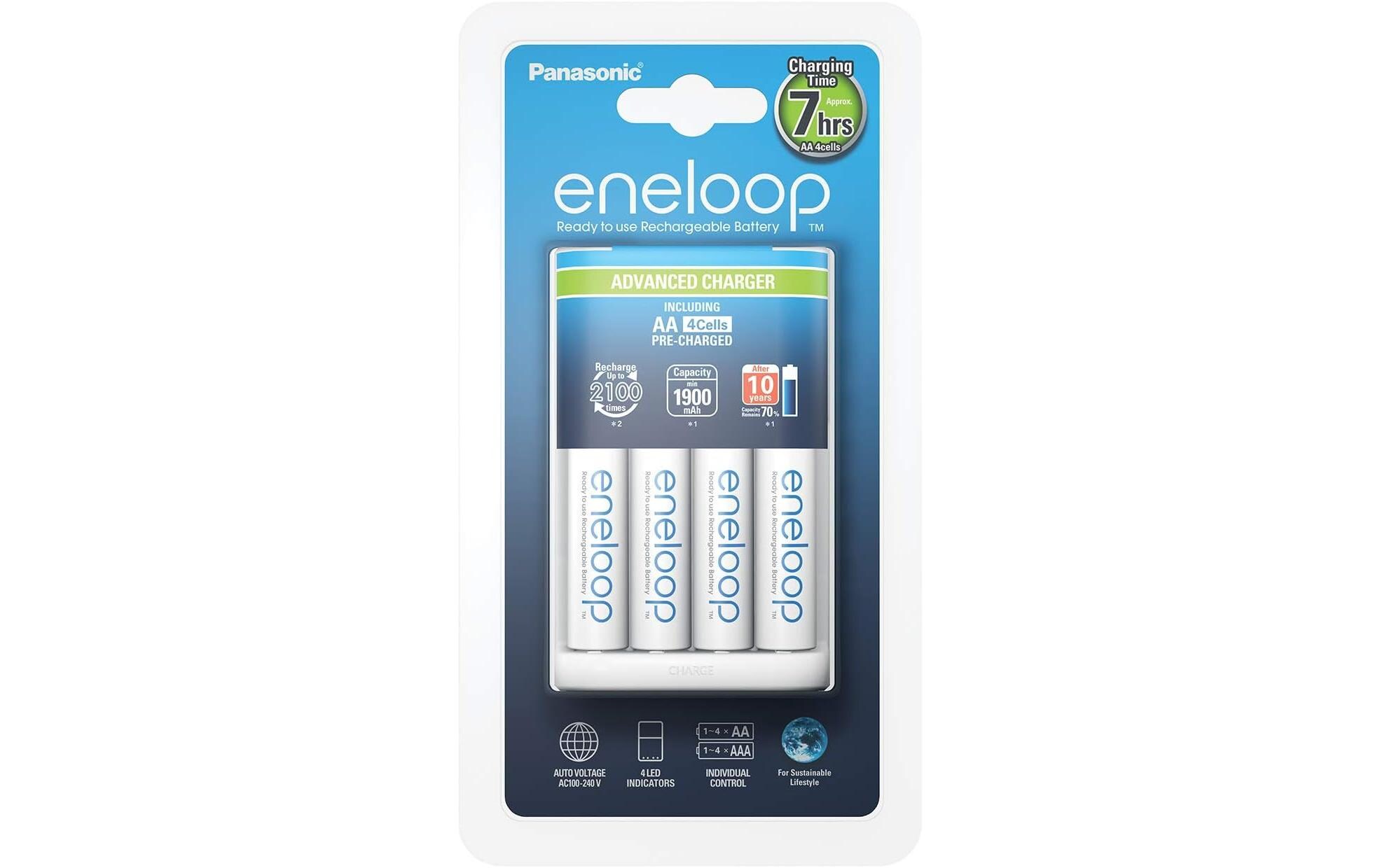 Ladegerät eneloop BQ-CC17 + 4x AA 1900 mAhMikroprozessorgesteuertes Ladegerät