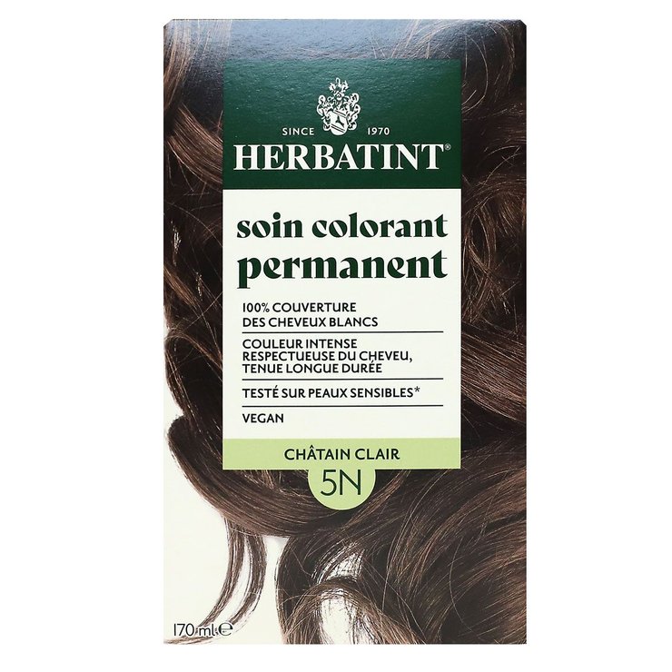 Soin colorant permanent châtain clair 5N
