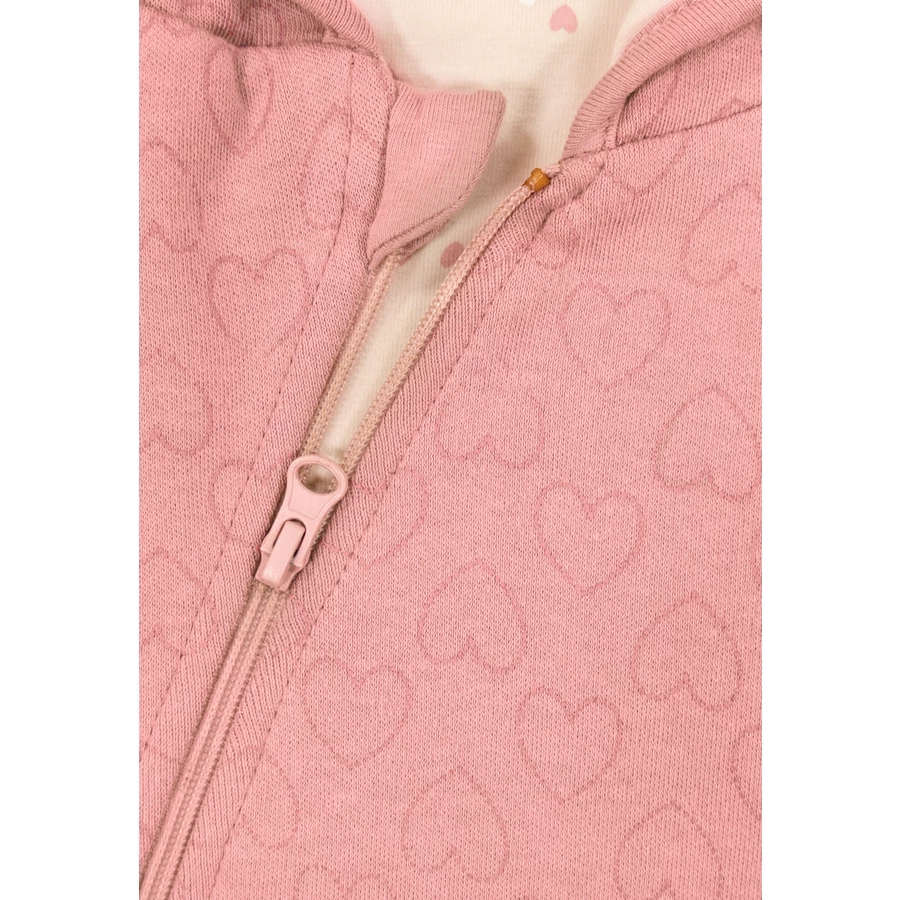 SALT AND PEPPER Overall Hearts dusty pink